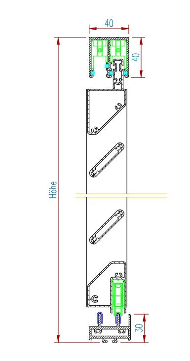 Horizontale Schiebeläden SP 17