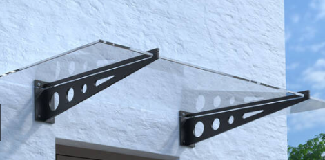 Hauseingangsüberdachung aus Glas 501